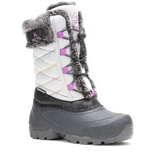 Kamik Girls Star 4 Snow Boots 11 US 28 29 EU NWT Grey Black Insulated Winter
